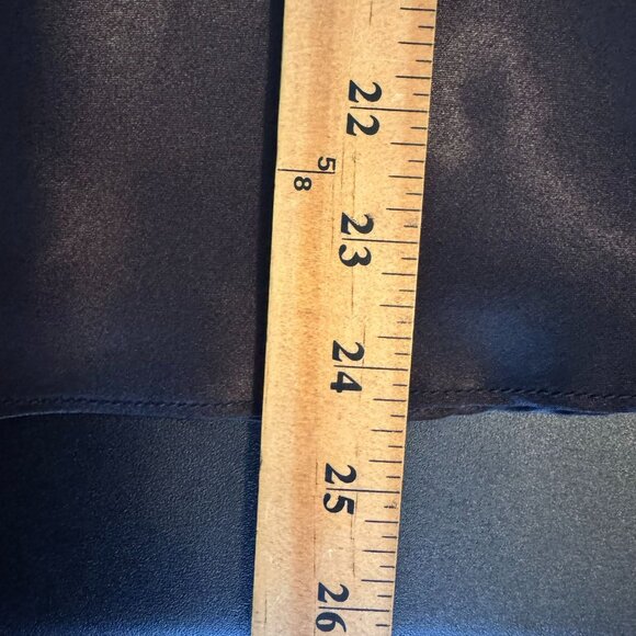 Vintage 80s Black Satin Scoop Neck Shell Tank Top, Layering, Size Large - Picture 6 of 6